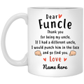 Dear Funcle Thank You Personalized Coffee Mugs