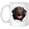 Cute Chocolate Labrador 3D Coffee Mugs