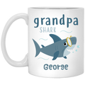 Grandpa Shark Personalized Coffee Mugs