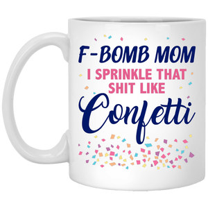 F-bomb Mom Confetti Coffee Mugs