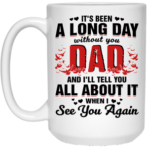 Dad See You Again Personalized Mug, Father Custom Name Memorial Mug