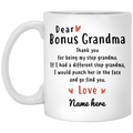 Bonus Grandma Personalized Coffee Mugs