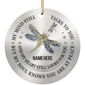 Still Talks To You Dragonfly Circle Ornament