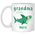 Grandma Shark Personalized Coffee Mugs