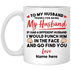 Thank you for being my husband Personalized Coffee Mugs