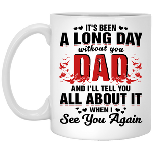 Dad See You Again Personalized Mug, Father Custom Name Memorial Mug
