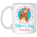 Doing Great Job Daddy Father's Day Personalized Mug, Custom Name gift for Dad