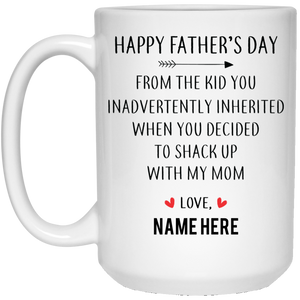 Happy Father's Day From Inherited Kid Personalized Coffee Mugs