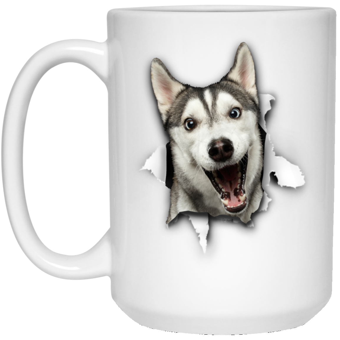 Cute Husky 3D Coffee Mugs