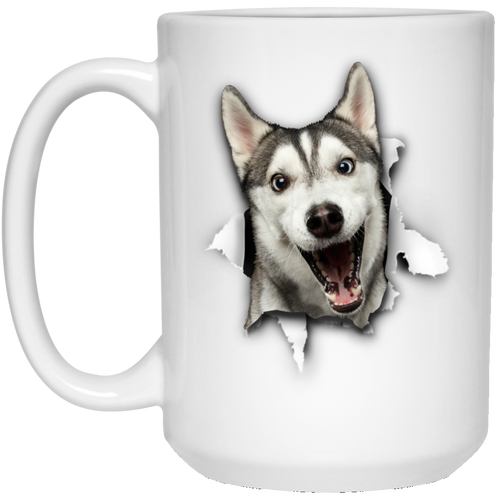 Cute Husky 3D Coffee Mugs