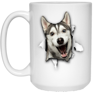 Cute Husky 3D Coffee Mugs