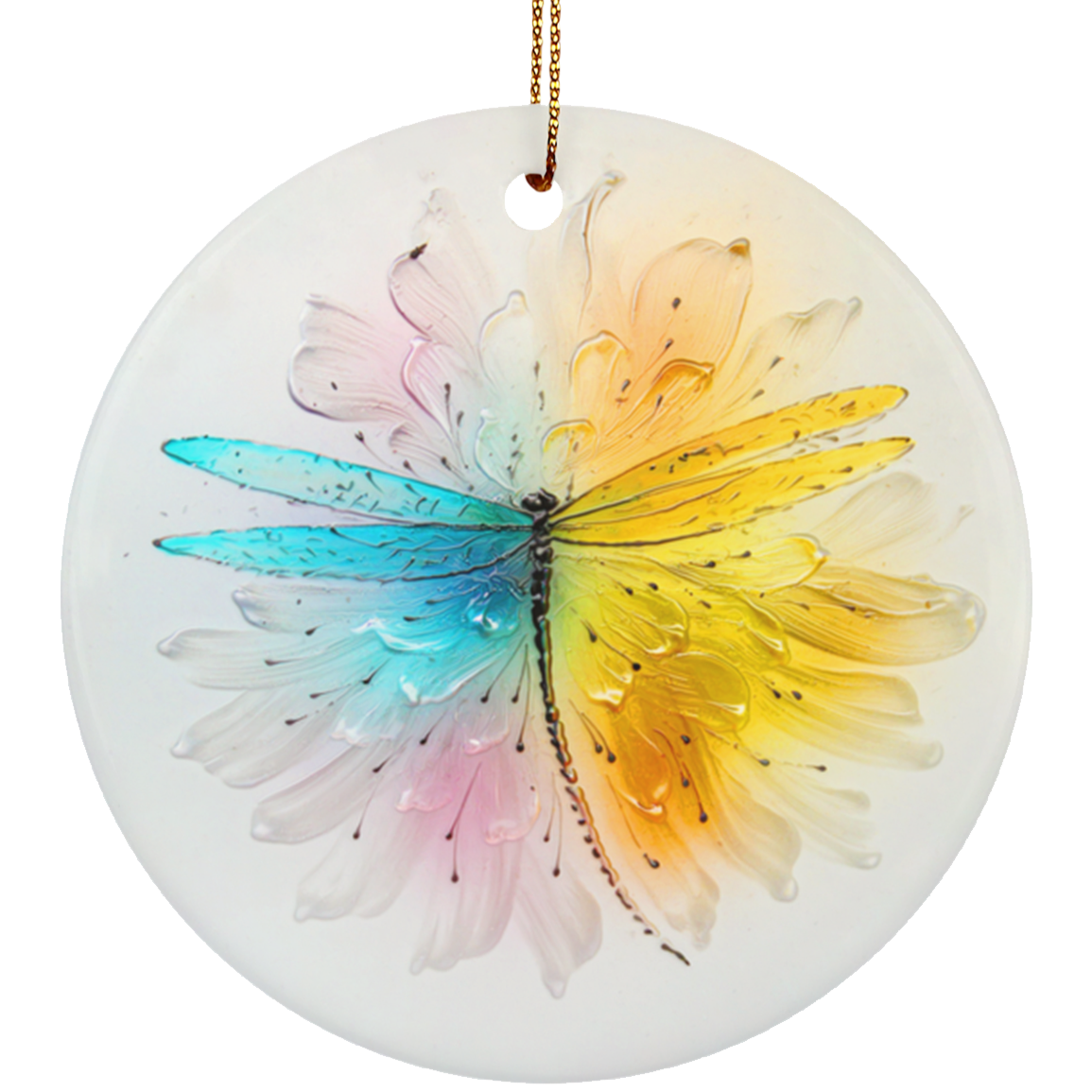 Dragonfly Circle Ornament