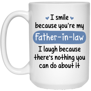 Father-in-Law Smile Laugh Coffee Mugs