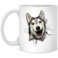 Cute Husky 3D Coffee Mugs