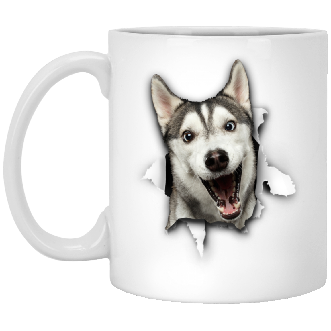 Cute Husky 3D Coffee Mugs