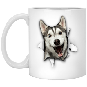 Cute Husky 3D Coffee Mugs