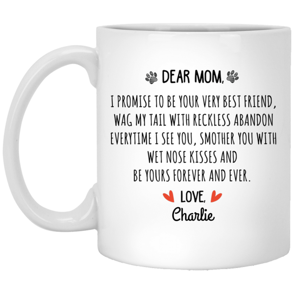 Very Best Friend Dog Mom Personalized Coffee Mugs