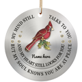 Still Talks To You Bird Circle Ornament