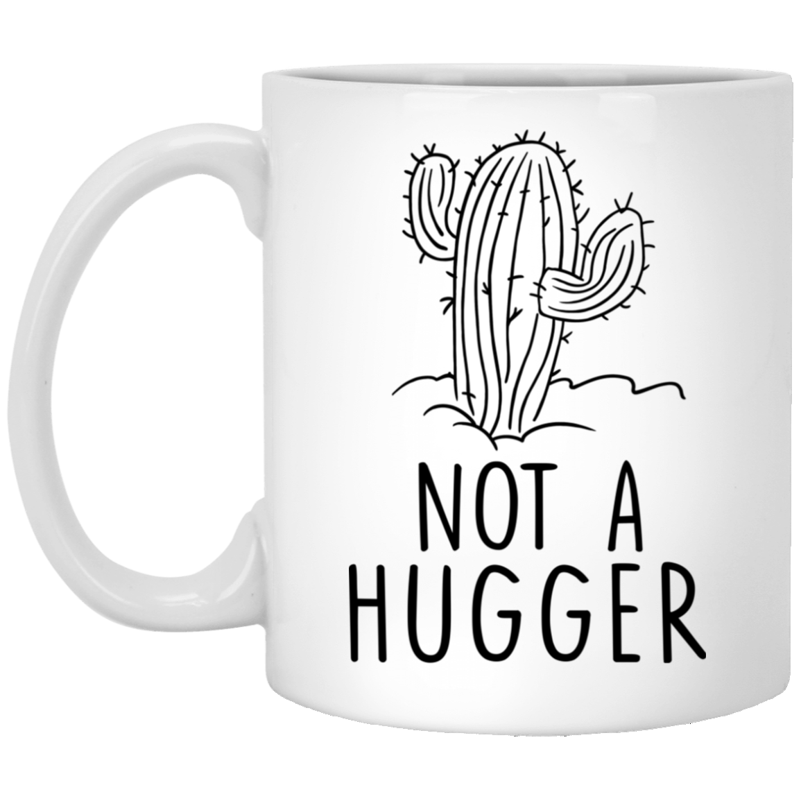 Cactus Not A Hugger Coffee Mugs