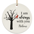 I Am Always With You Circle Ornament