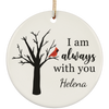 I Am Always With You Circle Ornament