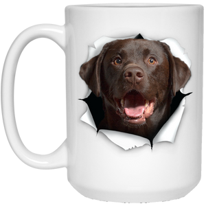 Cute Chocolate Labrador 3D Coffee Mugs
