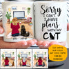 Plan With My Cat Personalized Mugs